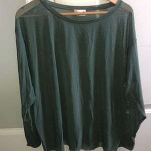 Aritzia long sleeve mesh